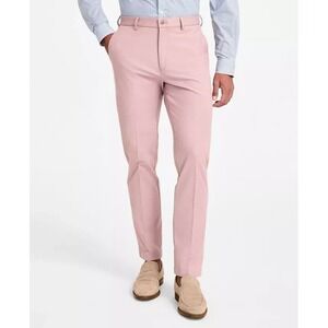 Michael Kors Men's Classic-Fit Cotton-Blend Dress Pants Size 42Wx30L Rose E06918